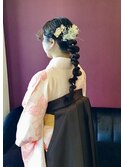 卒業式袴編み下ろし