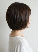 70代にオススメ★上品ナチュラルショートボブ