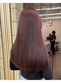 ブリーチなしダブルカラー チェリーレッドボルドーワインレッド