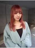 ハイトーンケアブリーチくすみピンクカラー