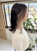 インナーカラー×シルバーベージュ