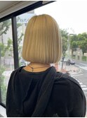 髪質改善　ハイトーン　ボブ