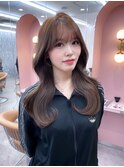 ★★ 似合わせカット韓国 メルティカラーフェミニンロング