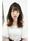 セミロング/大人かわいいくびれヘア/ゆるふわヘア