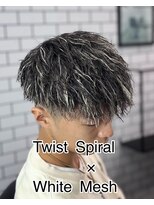 トップバイスリーナイン(TOP by THREE NINE)&nbsp;ツイストスパイラル×ホワイトメッシュ