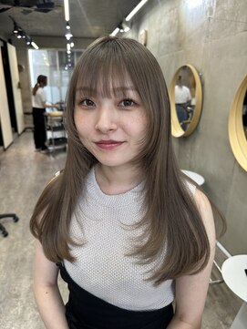 ソルトウォーター(SALT WATER) ミルクティーベージュ　レイヤーカット