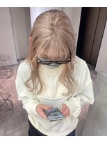 ペレ 梅田(PELE) くびれヘア/アプリコットオレンジ/ハイライトカラー/梅田