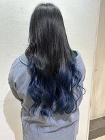 アジールヘア 池袋東口店(agir hair)&nbsp;グラデーションカラーネイビーブルー池袋東口南池袋公園