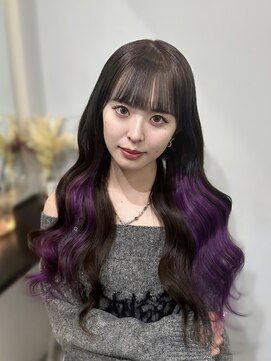 ラピス 大阪アメ村店(Lapis) エクステ/インナーカラー/シールエクステ/ラベンダーカラー