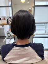 ヘア ルーナ バイ アプリーレ(hair lune by Aprire) 30代40代50代黒髪小顔マニッシュハンサムワンレンボブ