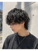 マッシュウルフ/メンズパーマ