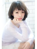 【EIGHT plat渋谷】★ ★ 甘めバングのナチュラルミディ ★ ★