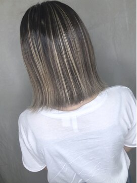 メリー(merry craftsman's factory) バレイヤージュ！ハイライトカラーアッシュベージュブラウン