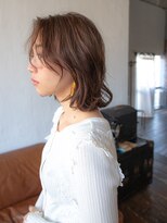 ロッソ ヘアアンドスパ 北千住店(Rosso Hair&SPA) くすみオレンジの大人ボブ[北千住]