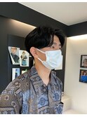 【滝口】カルマパーマ センターパート 刈り上げ