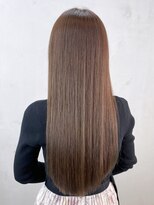 アイティーバイアルバム 松戸店(IT by ALBUM) ブラウンロング_外ハネボブセクションカラー_ba380064