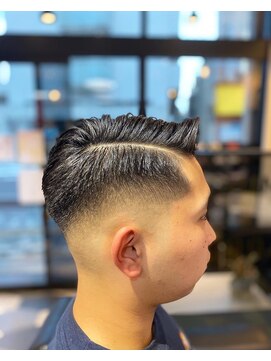 グロウヘアワークス トウキョウ(grow hair works tokyo) Grow hair works tokyo /  七三フェードスタイル