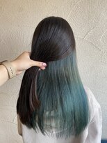 アッシュタカサキ(ash takasaki) 大人可愛い大人美人小顔立体カットインナーカラー透け感