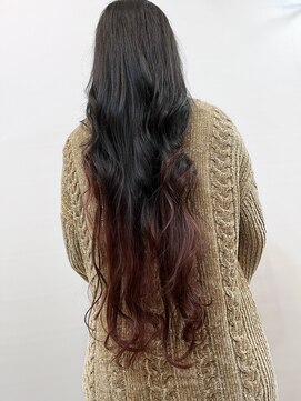 ティンク 横浜(Tink) ワインレッドグラデーション/Tink横浜/岩野滉大