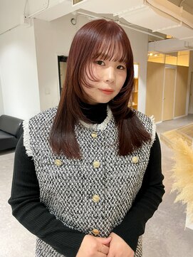 リイチ(LIICHI) wine red ×  face layer