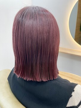 エルフォーヘア(L for hair) チェリーレッドボブ