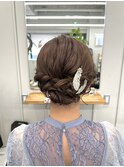 短い髪のアップスタイル【清板】