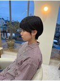 ショートカット丸みショート耳掛けひし形小顔 新潟東区松崎