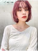 Aimee 町田　レイヤーボブ×チェリーピンク