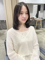 ユーフォリア 新宿通り(Euphoria)&nbsp;透明感グレージュ/レイヤーカット/ミディアムレイヤー