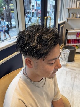 アンソル オブ リシェール(N'SOL of RICHAIR) ウェーブツイスト/スパイキーショート/ブルーブラック/南越谷