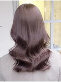 グレージュカラー透明感カラーブリーチなしダブルカラー30代40代