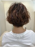 ハンサムショート×ゆるふわパーマ