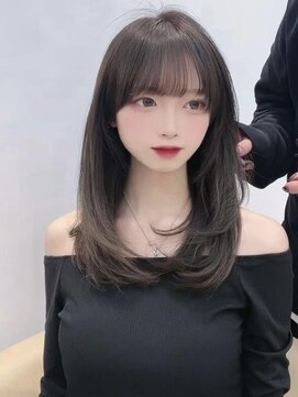 レーヴバイロンド 仙台(Reve by Lond) レイヤーカットフェイスフレーミング暗めカラー髪質改善仙台前髪