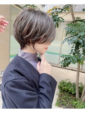 【FILM村田】大人ショートと白髪ボカシハイライト/40代/50代