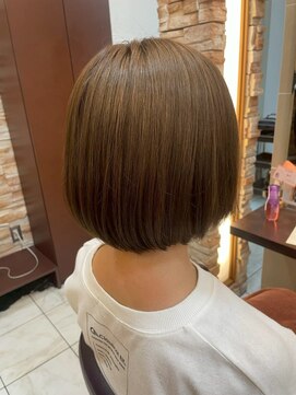 髪質改善/顔周りレイヤーカット/グレージュ[千葉/千葉駅]