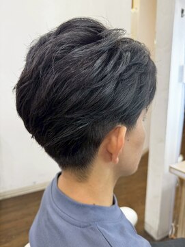 宇都宮メンズカットスパイキーショートツーブロックフェード
