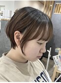 ショートボブ/レディースショート/弘前市/レザーカット
