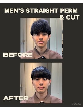 エノア 青山(ENORE) メンズ縮毛矯正/曲がる縮毛矯正/メンズ髪質改善/メンズカット