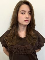 キース ヘアアンドメイク 恵比寿(kith. hair&make)&nbsp;ロングレイヤー/くびれカール/艶髪スモーキーベージュ