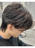 清潔感のある好印象フェザーパーマ