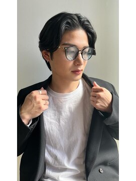 メンズサロン マウナ(men's salon Mauna) スパイラルパーマスペインカールダークアッシュニュアンスパーマ
