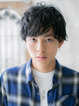 モッズヘア メン 新所沢店(mod's hair men) 20代30代アッシュブラック学生カジュアルマッシュパーマe新所沢