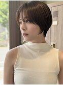 ◆ナチュラルショート前髪あり20代30代40代50代ショートボブ