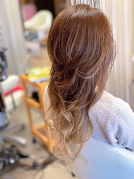 ヘアーメイク リボーン ムーヴ(hair make re:bbon move) グラデーションカラー×スモーキートパーズ