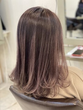 ヘアーサロン イルア 北越谷(hair salon I'LUNA) ワンカールロングボブバレイヤージュ