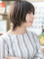 カバーヘア ブリス 志木南口駅前店(COVER HAIR bliss)&nbsp;オリーブグレ―ジュ透け感小顔ロングウルフa志木20代30代40代