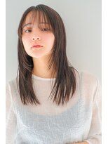 ガリカ 渋谷(Gallica)&nbsp;艶髪 ナチュラルロング 小顔レイヤー シースルーバング 渋谷