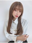 ベージュカラー/髪質改善/モテ髪艶ストレート