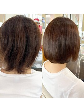 イーストハムアール(EAST HAM r) 髪質改善カラー☆[ビフォーあり!!]