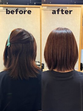 ノット(KNOT.) 外ハネ×髪質改善縮毛矯正